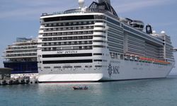 MSC Divina 4 bin 748 yolcusuyla Kuşadası'nda