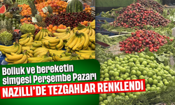 Nazilli'de tezgahlar renklendi: Bolluk ve bereketin simgesi Perşembe Pazarı