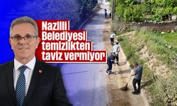 Nazilli Belediyesi temizlikten taviz vermiyor