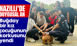 Nazilli'de duygusal an: Buğday bir kız çocuğunun korkusunu yendi