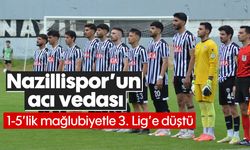 Nazillispor’un acı vedası: 1-5’lik mağlubiyetle 3. Lig’e düştü