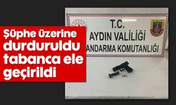 Şüphe üzerine durduruldu, tabanca ele geçirildi