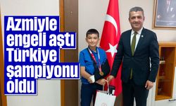 Azmiyle engeli aştı, Türkiye şampiyonu oldu