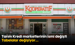 Tarım Kredi marketlerinin ismi değişti: Tabelalar değişiyor...