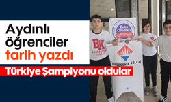 Aydınlı öğrenciler, tarih yazdı: Türkiye Şampiyonu oldular