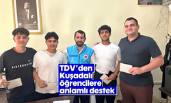 TDV'den Kuşadalı öğrencilere anlamlı destek