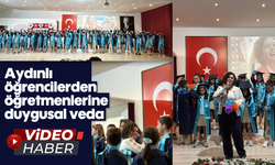 Aydınlı öğrencilerden öğretmenlerine duygusal veda