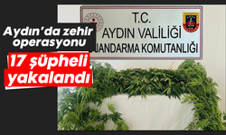 Aydın’da zehir operasyonu: 17 şüpheli yakalandı