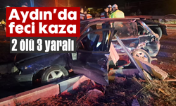 Aydın’da feci kaza: 2 ölü, 3 yaralı