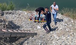 Uçurumdan düşen bir kişi kurtarıldı