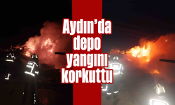 Aydın'da depo yangını korkuttu