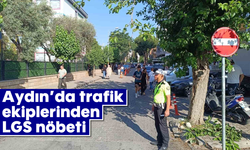 Aydın’da trafik ekiplerinden "LGS" nöbeti