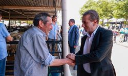 Başkan Yetişkin’den kentin en büyük hayvan pazarına ziyaret