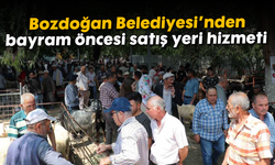 Bozdoğan Belediyesi’nden bayram öncesi satış yeri hizmeti
