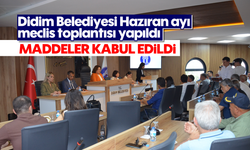 Didim Belediyesi Hazıran ayı meclis toplantısı yapıldı: Maddeler kabul edildi