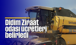 Didim Ziraat odası ücretleri belirledi