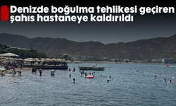 Denizde boğulma tehlikesi geçiren şahıs hastaneye kaldırıldı