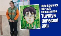 Didimli öğrenci sıfır atık yarışmasında Türkiye derecesi aldı