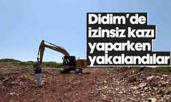 Didim'de izinsiz kazı yaparken yakalandılar