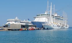 Kruvaziyerler 9 bin 960 ziyaretçiyle Ege Port Limanı'nda