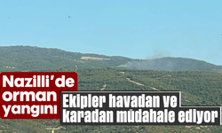 Nazilli’de orman yangını: Ekipler havadan ve karadan müdahale ediyor