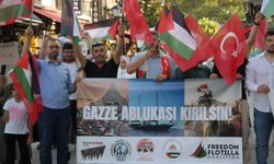 Gazze'de yaşanan dram Kuşadası'ndan yankılandı