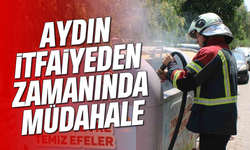 Aydın itfaiyeden zamanında müdahale