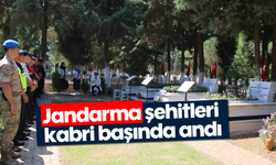 Jandarma, şehitleri kabri başında andı