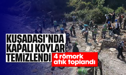 Kuşadası'nda kapalı koylar temizlendi