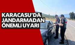 Karacasu'da jandarmadan önemli uyarı