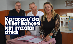 Karacasu'da Millet Bahçesi için imzalar atıldı