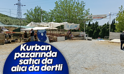 Kurban pazarında satıcı da alıcı da dertli