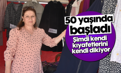 50 yaşında başladı, şimdi kendi kıyafetlerini kendi dikiyor