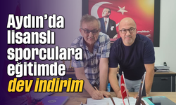 Aydın’da lisanslı sporculara, eğitimde dev indirim