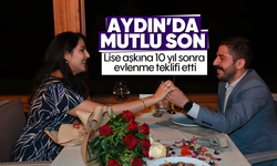 Aydın'da mutlu son: Lise aşkına 10 yıl sonra evlenme teklifi etti