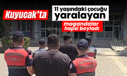 Kuyucak'ta 11 yaşındaki çocuğu yaralayan magandalar hapsi boyladı