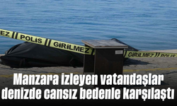 Manzara izleyen vatandaşlar denizde cansız bedenle karşılaştı