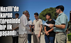 Nazilli’de karne töreninde bir ilk yaşandı