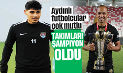 Aydınlı futbolcular çok mutlu: Takımları şampiyon oldu