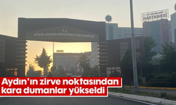 Aydın'ın zirve noktasından kara dumanlar yükseldi
