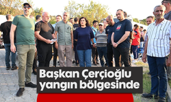 Başkan Çerçioğlu yangın bölgesinde