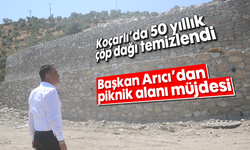 Koçarlı’da 50 yıllık çöp dağı temizlendi
