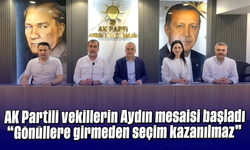 AK Partili vekillerin Aydın mesaisi başladı: "Gönüllere girmeden seçim kazanılmaz"