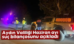 Aydın Valiliği, Haziran ayı suç bilançosunu açıkladı