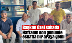 Başkan Özel sahada: Haftanın son gününde esnafla bir araya geldi