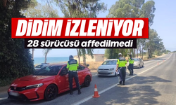 Didim izleniyor: 28 sürücüsü affedilmedi