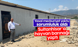 Yasal mecburiyet yoktu, sorumluluk aldı: Sultanhisar'a hayvan barınağı yaptı
