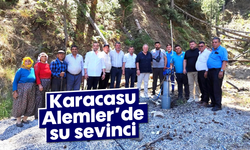 Karacasu Alemler'de su sevinci