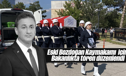 Bozdoğan eski Kaymakamı için Bakanlık'ta cenaze töreni düzenlendi