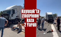 Kuyucak'ta zincirleme kaza: 2 Yaralı